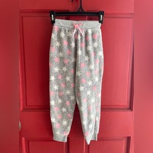BCBG Girls fuzzy star pajama pants
